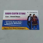 Business logo of Babu Cloths Store
