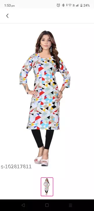 Digital printed kirti for women uploaded by business on 6/7/2022