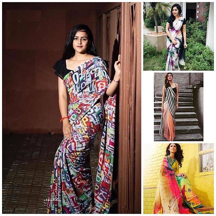 Georgette saree uploaded by Vedanshi Ethnic Store on 10/31/2020