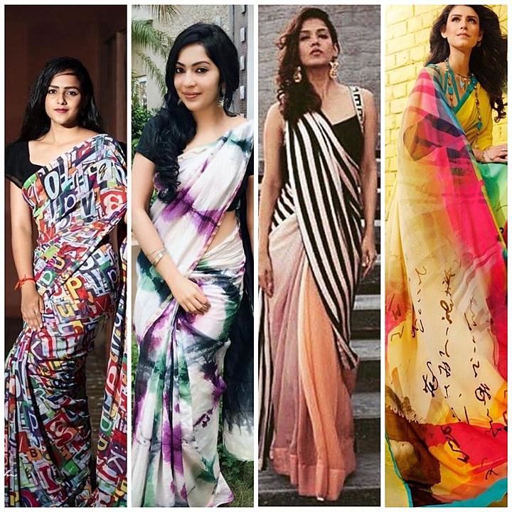 Post image Hey! Checkout my new collection called Georgette printed Saree.
