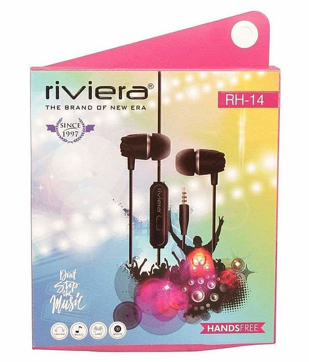 Riviera Rh14 Champ earphones color (white) uploaded by business on 10/31/2020