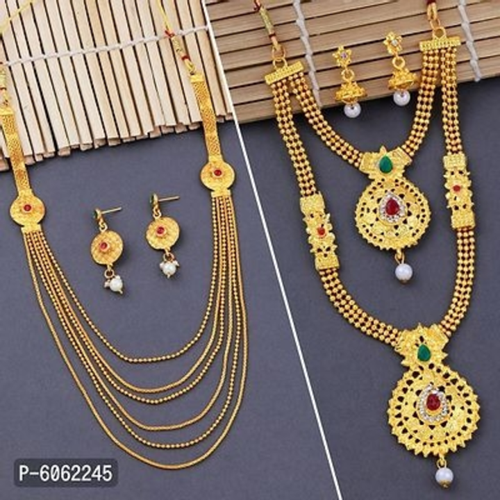 Post image I want 5 pieces of Gold plated jewellery set.
