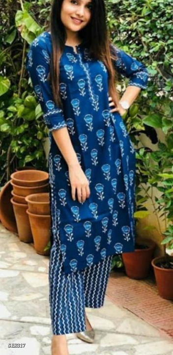 Kurti with palazzo uploaded by business on 6/8/2022