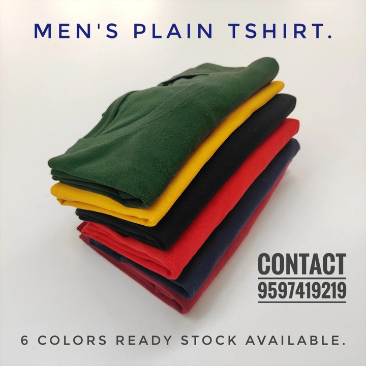 Men's Plain TShirt uploaded by Sri Kaniska Fashion Incorp on 6/8/2022