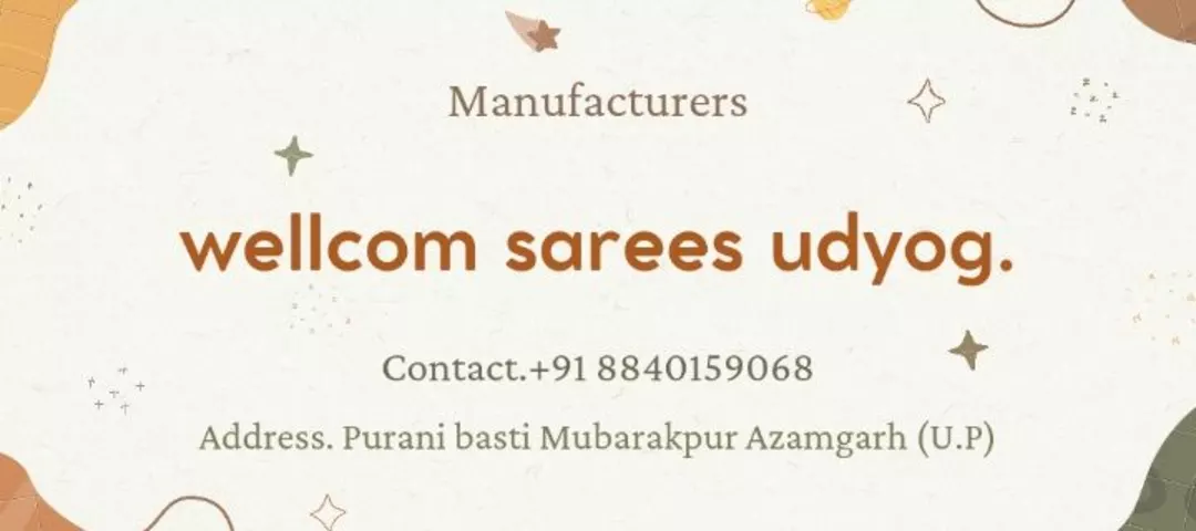 Visiting card store images of Wellcome saree udyog