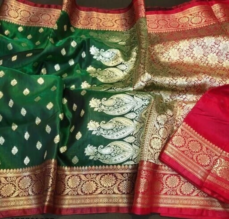 banarsi buti zari silk saree  uploaded by Wellcome saree udyog on 6/8/2022