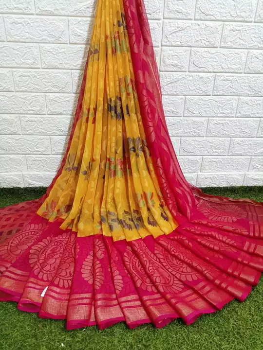 Brasso saree uploaded by SS fashion world on 6/8/2022