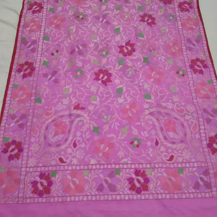 Post image Pure cotton reyal zari jamdani saree