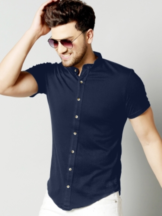 GESPO Men Solid Casual Black Shirt uploaded by business on 6/9/2022