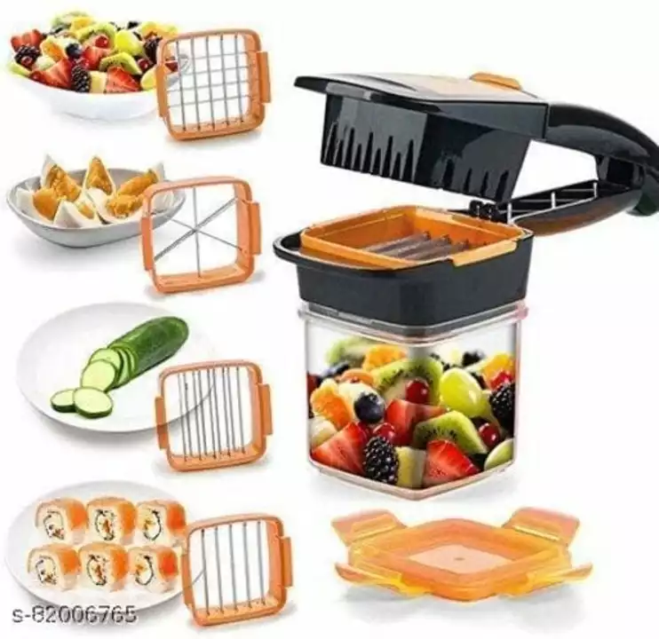 Genesis National Kitchen Plastic 5 in 1 Multifunction Vegetable Cutter Manual Easy and Quick Dicer F uploaded by Jindal Gas Appliances Pvt Ltd on 6/9/2022