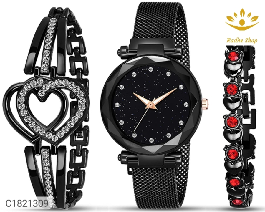 Combo of Women's Metal Watch and Bracelets- uploaded by business on 6/9/2022