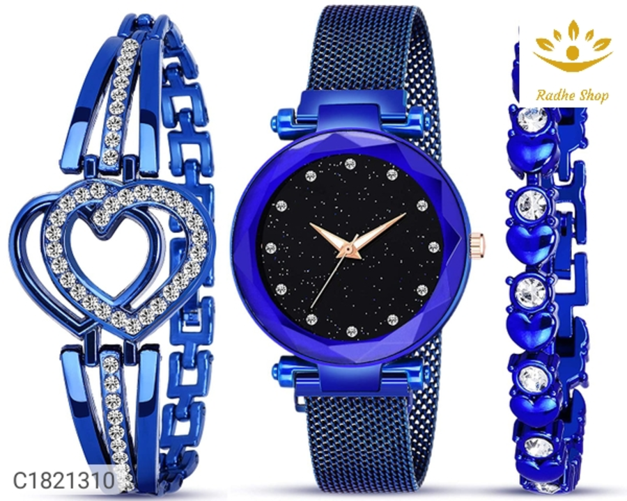 Combo of Women's Metal Watch and Bracelets- uploaded by business on 6/9/2022