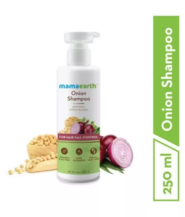 Mamaearth Onion Hair Fall Shampoo for Hair Growth & Hair Fall Control, with Onion Oil & Plant Kerati uploaded by Touch_up_cosmetics on 6/9/2022