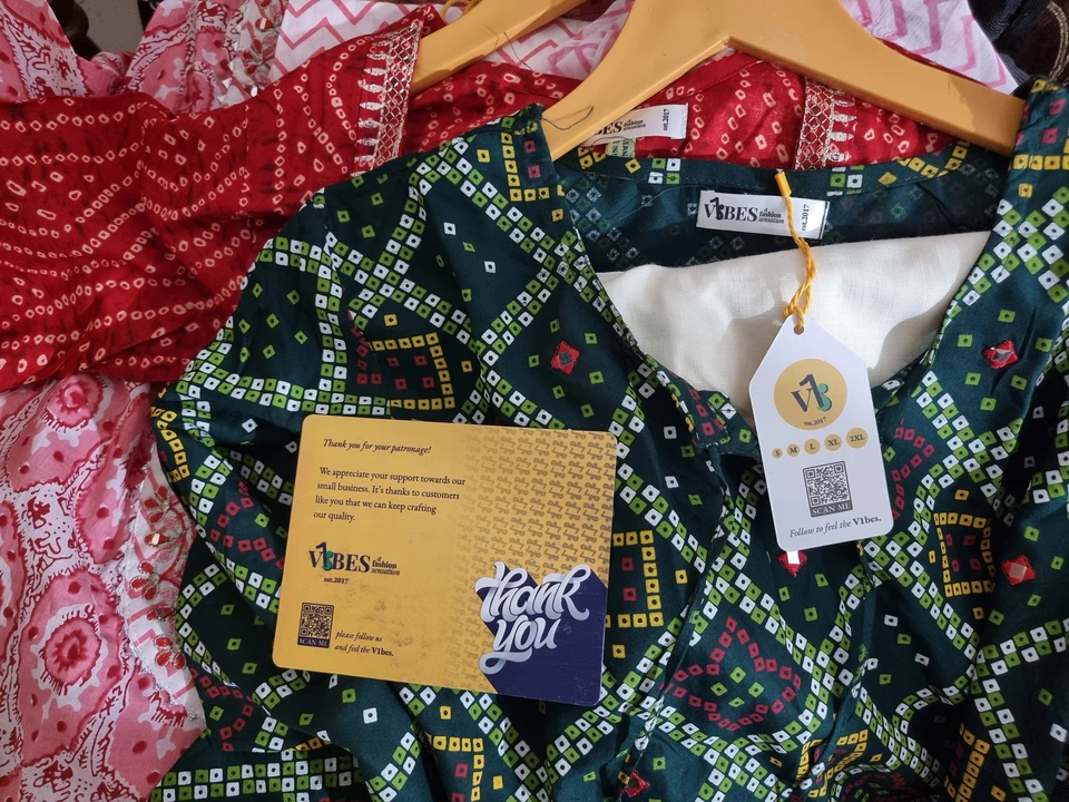 Post image Really Nice service. Bought Kurtis from them.great Quality and nice service.  Delivered in 4 days.very trustworthy people.Thanks for giving thank you card.