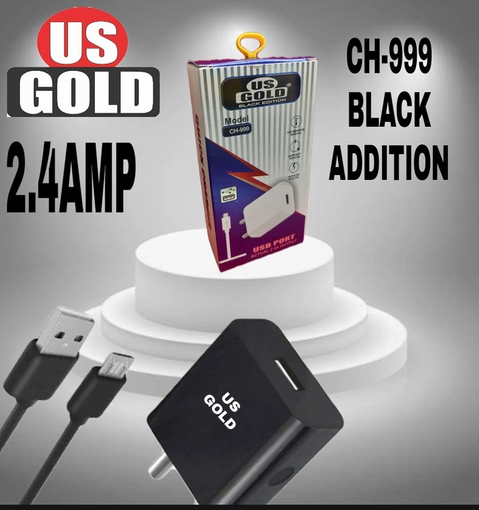2.4AMP 1USB CHARGER WITH CABLE  uploaded by Mobile charger and usb cable manufacturer on 6/10/2022