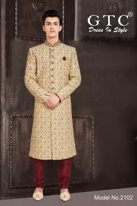 Ensemble of GTC- Classic Sherwani uploaded by AMBE COLLECTIONS  on 6/10/2022