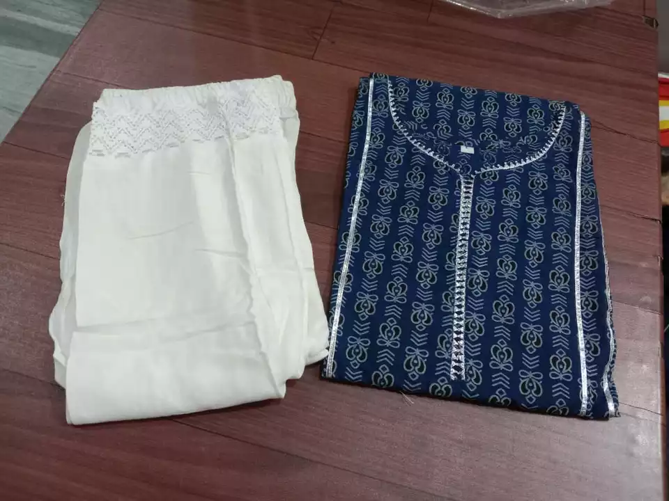 Kurti with pant uploaded by Ganeshyam creation on 6/10/2022