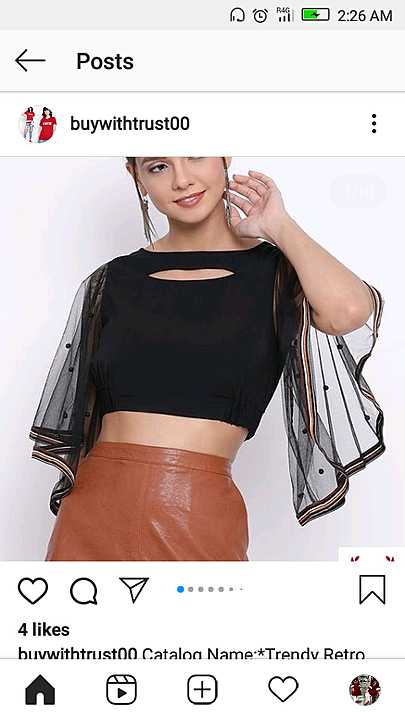 Trendy fashion tops uploaded by business on 11/1/2020