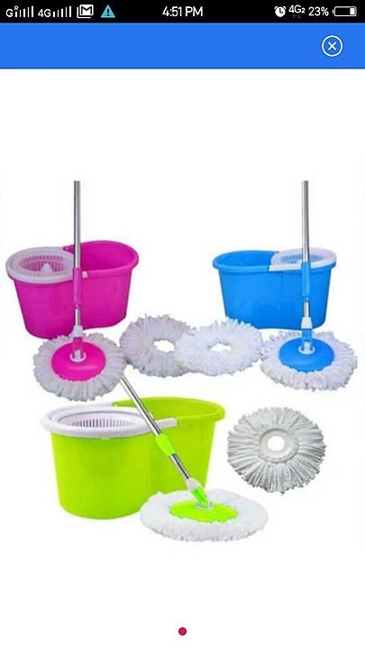 Backet Mop Plastic Spinner uploaded by Chittor Broom Works on 11/1/2020
