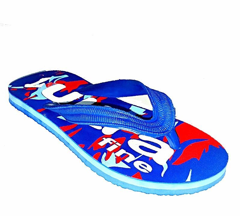 Paironvee Mens rubber hawaii slippers blue colour uploaded by business on 11/1/2020