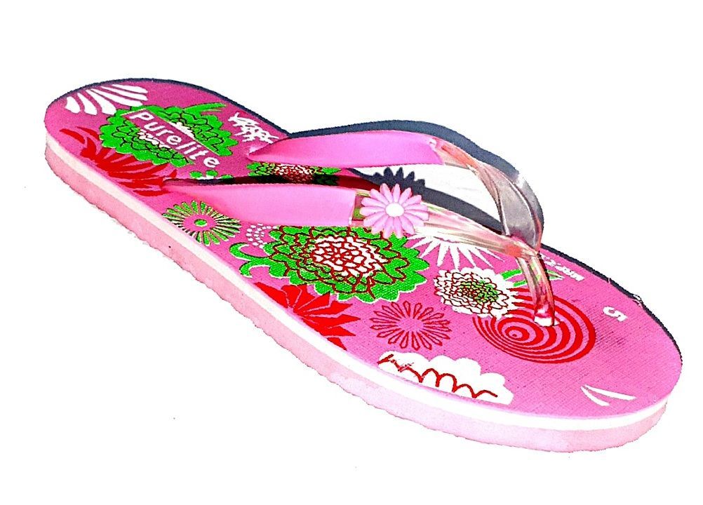Paironvee women's rubber hawaii slippers pink colour uploaded by business on 11/1/2020