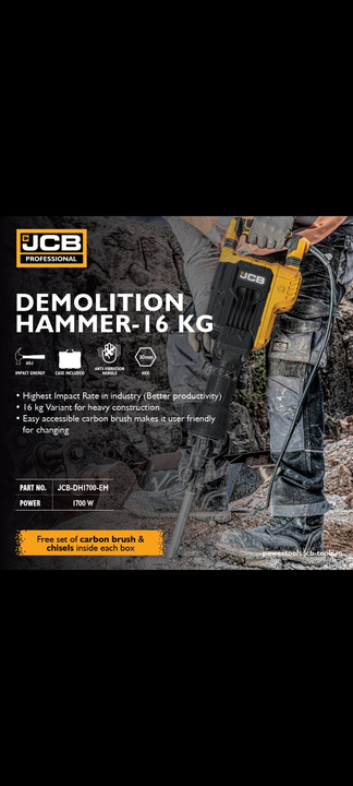16kg demolition hammer breaker uploaded by Raj Traders on 6/10/2022
