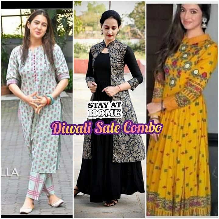 Rayon cotton combo of kurtis uploaded by business on 11/1/2020