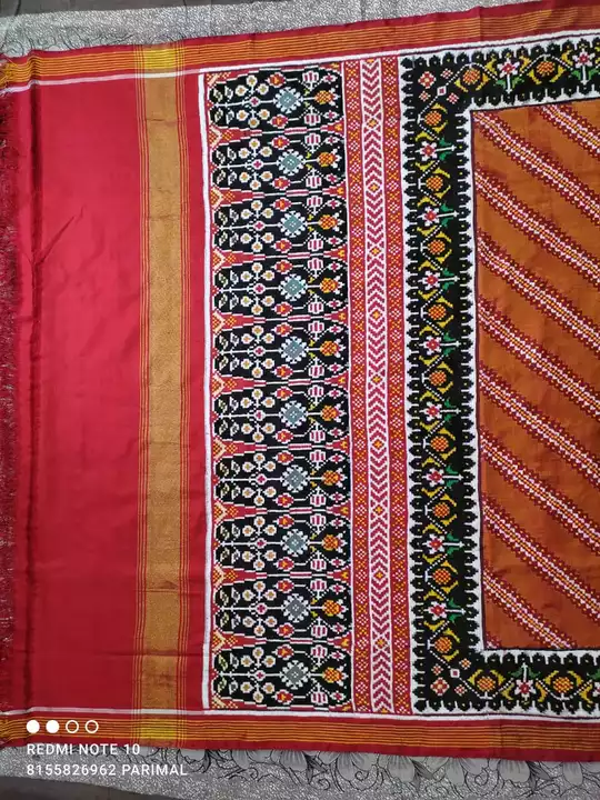 Double iket parola saree uploaded by Patola handmade sarees on 6/11/2022