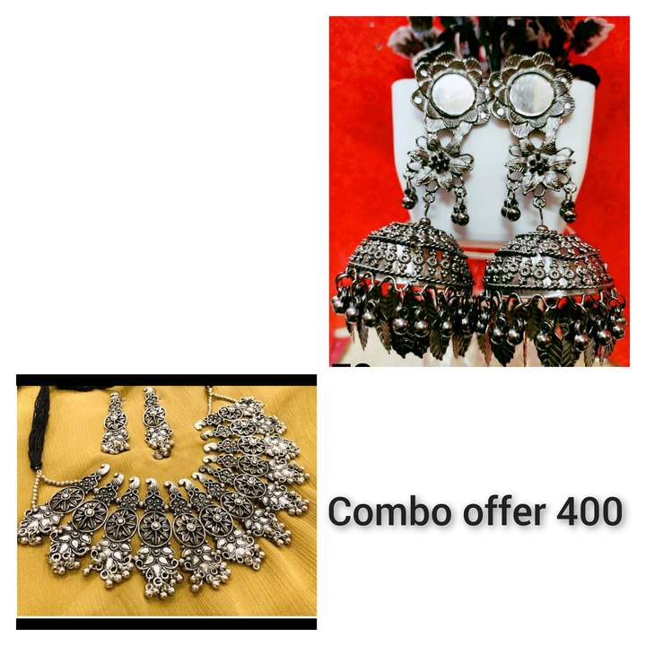 Combo choker set and earrings  uploaded by business on 6/11/2022