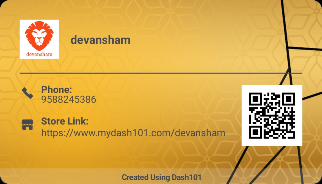 Visiting card store images of Devansham