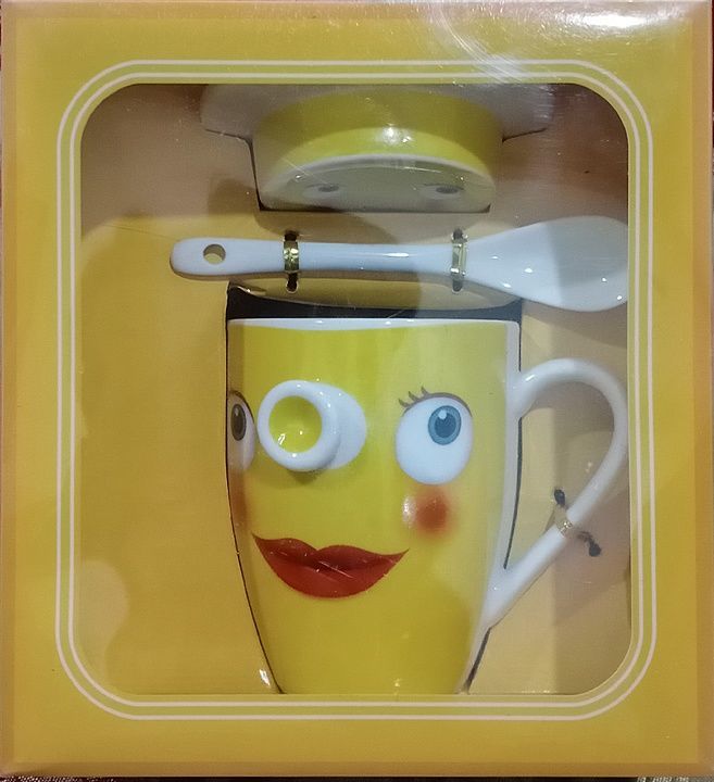 Smiley cup with lid or spoon uploaded by Shri Ganesh electricals  on 11/1/2020
