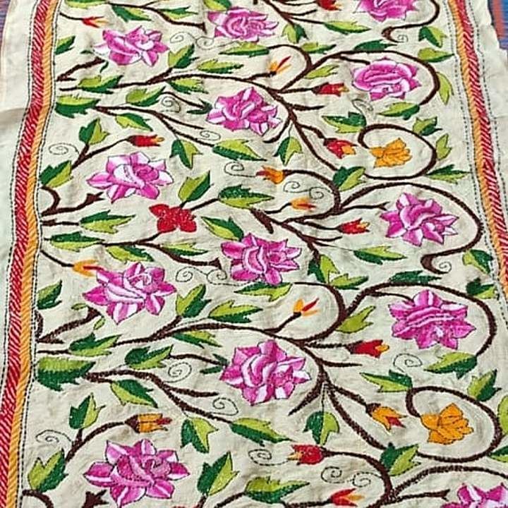 Kantha stitched stole uploaded by Native weaves on 11/1/2020