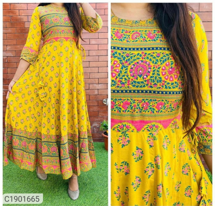 Trendy rayon printed kurtis uploaded by Trendy Fashion point on 6/12/2022