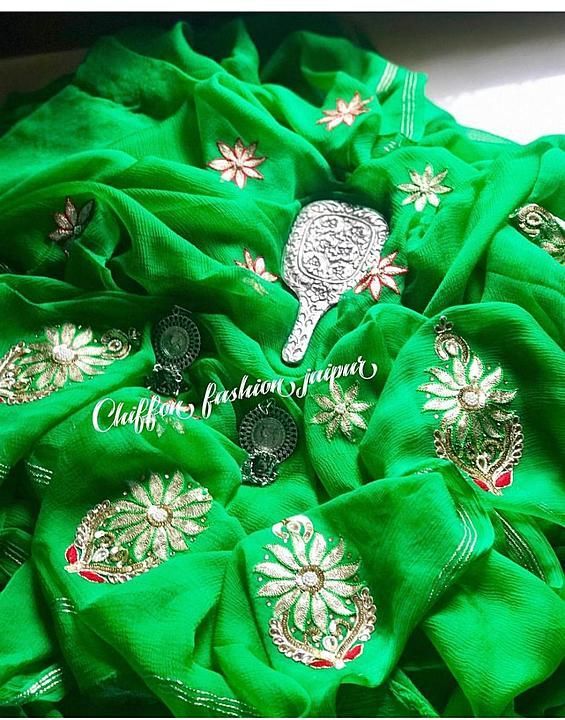 Jaipur chiffon saree uploaded by Anirudha fashion club on 6/18/2020