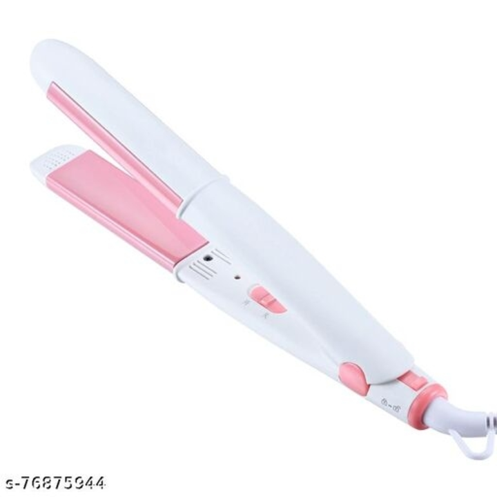 Post image Catalog Name:* Hair Straightener*Brand: OthersMaterial: PlasticNet Quantity (N): 1Color: WhiteType: WiredIdeal For: UnisexOperating Voltage: 100 VoltsPower Consumption: 100 WattsCord Length: 1 MtrHeat Up Time: 10 SecTemperature: 100 °CPrice only 250/-
Straightening Type: Temporarily
Sizes: Free SizeDispatch: 1 Day
*Proof of Safe Delivery! Click to know on Safety Standards of Delivery Partners- https://ltl.sh/y_nZrAV3