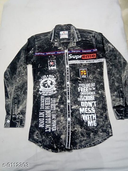 Streachable denim shirts uploaded by business on 11/1/2020