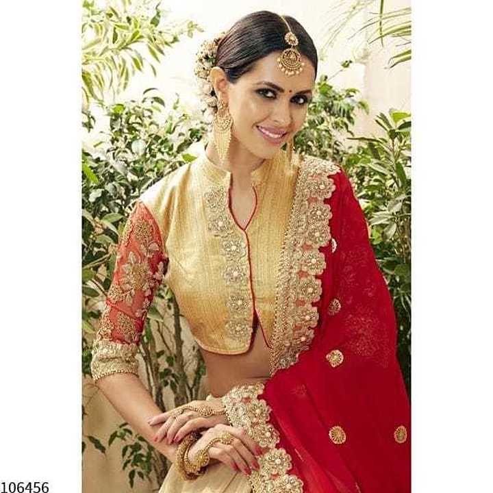 Post image Bridal Saree With Blouse Piece
Length : 5.50 Mtr
Material : Georgette
Blouse Fabric : Brocade
Wash Care : First Wash Dry Clean Only
Blouse Length : 0.80 Mtr
Saree Fabric : Georgette
Occasion : Traditional

Pattern : Embroidered
