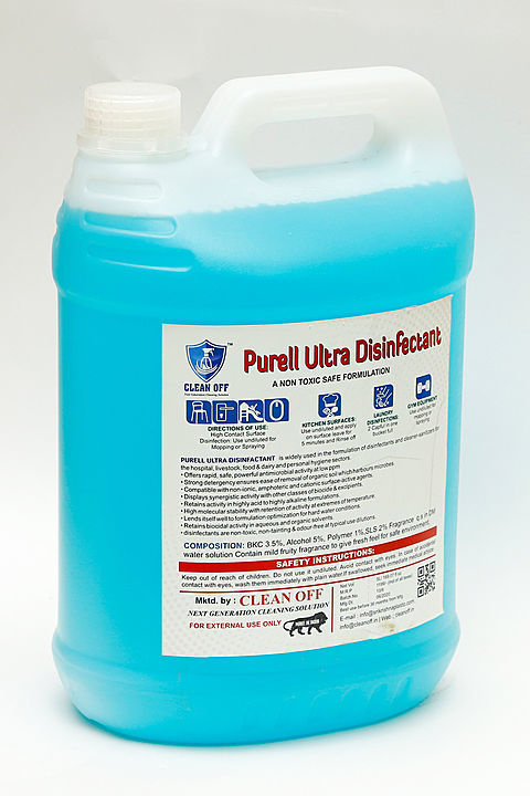 Purell Ultra Disinfectant 5L Pack a Non toxic, NON flaming Surface Cleaning Solution
 uploaded by business on 6/18/2020