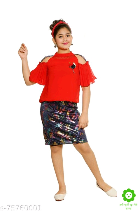 Product image with price: Rs. 410, ID: trendy-fashion-girls-party-wear-clothing-set-name-trendy-fashion-girls-party-wear-clothing-set-top-78cc4619