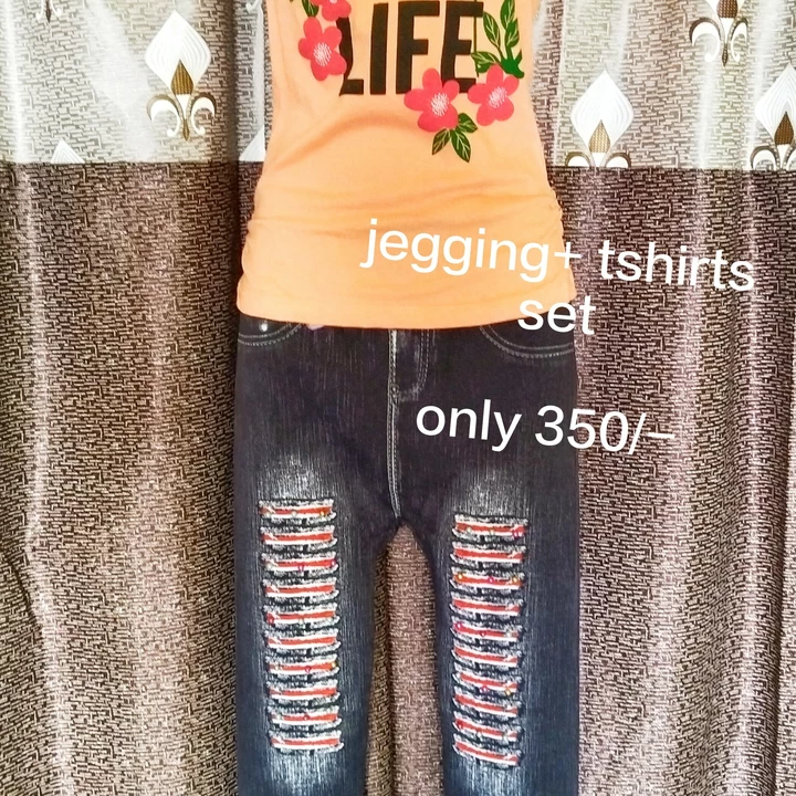 T-shirt jegging set uploaded by Jeans Home  on 6/13/2022