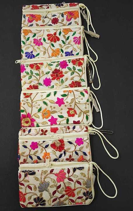 Gujrati Embroidered 3 Compartment Pouch Purse Wallet uploaded by business on 6/18/2020
