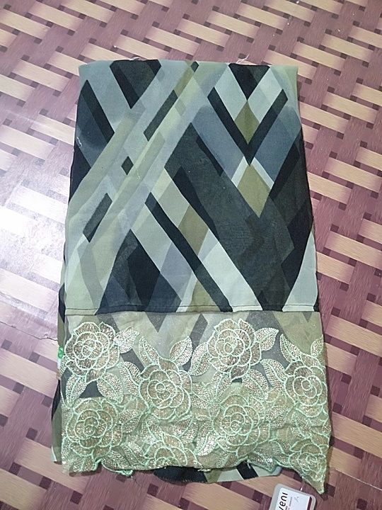 Georgette sarees uploaded by business on 11/2/2020