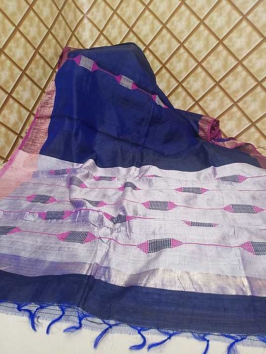 Post image I m Manufacture Bhagalpuri linen silk saree wholesaler price tassar gichha Madhubani print saree all type material available