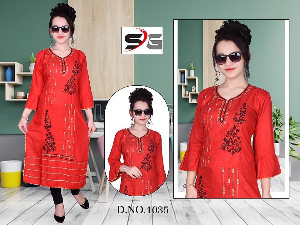 Reyon long kurti 5 colrs uploaded by business on 11/2/2020
