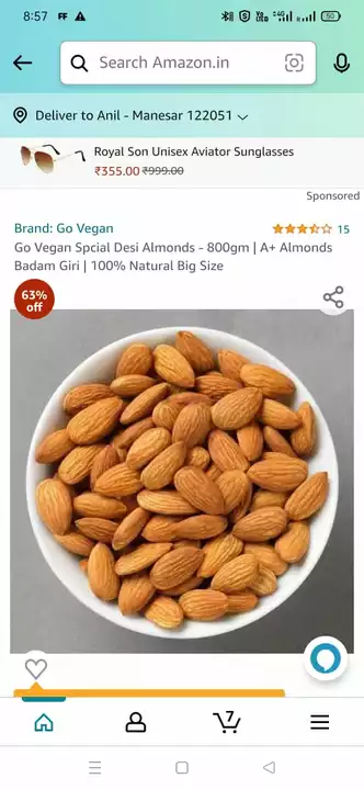 Post image I want 15 Kg of Almond kernals (California).