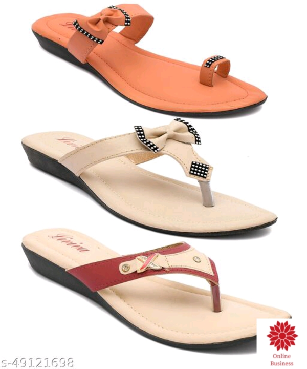 Post image Liviva Women Peach::Cream::Maroon Color 3 Pcs. Combo Flats/SandalName: Liviva Women Peach::Cream::Maroon Color 3 Pcs. Combo Flats/SandalMaterial: SyntheticSole Material: PvcPattern: SolidFastening &amp; Back Detail: Open BackNet Quantity (N): 3Good Quality Combo Product Sizes: IND-4, IND-5, IND-6, IND-7, IND-8Country of Origin: India
Price: 503
Contact no.7549829160