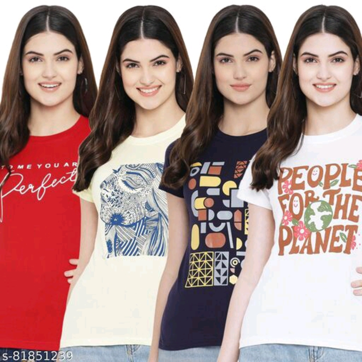 Trendy women T-shirts uploaded by All in one roof on 6/14/2022