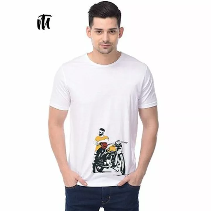 Men's White Cotton Printed Round Neck Tees uploaded by Nowdeals on 6/14/2022