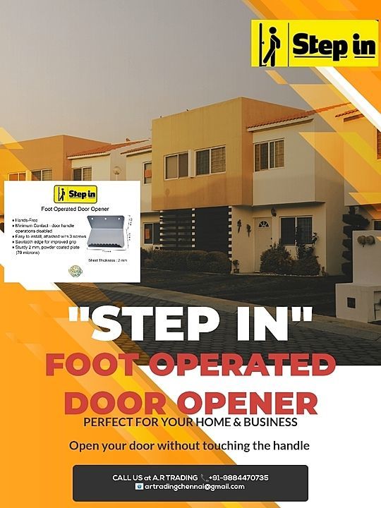 STEP IN- FOOT OPERATED DOOR OPENER  uploaded by business on 6/18/2020