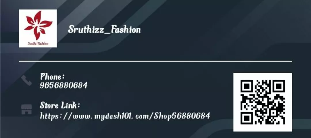Visiting card store images of Sruthizz fashion